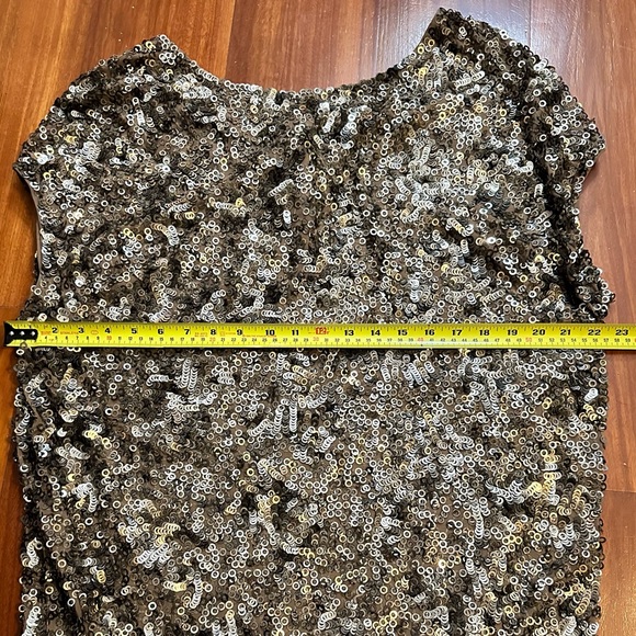 VINCE Gold & Champagne Sequin Mini Dress - Picture 6 of 14